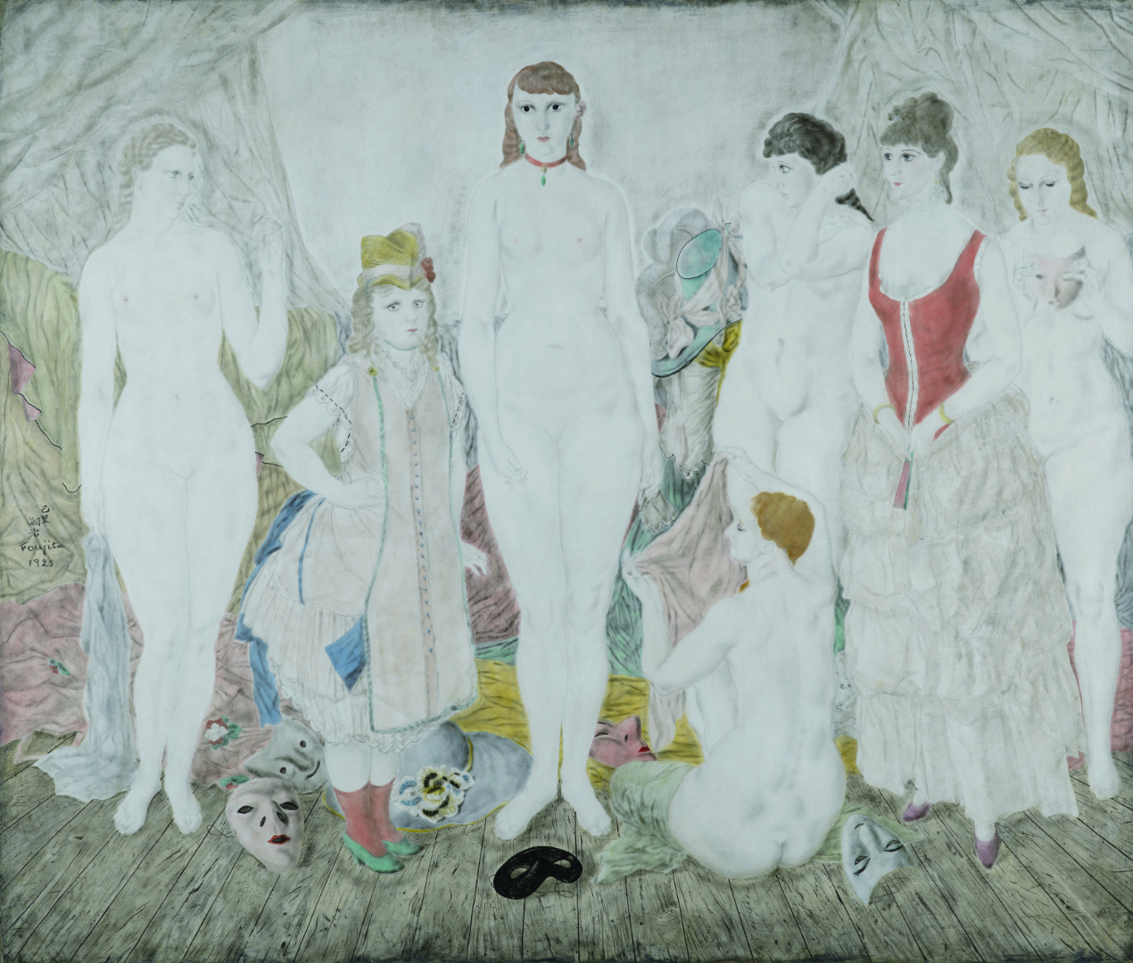 藤田嗣治《舞踏会の前》1925年　公益財団法人大原芸術財団大原美術館